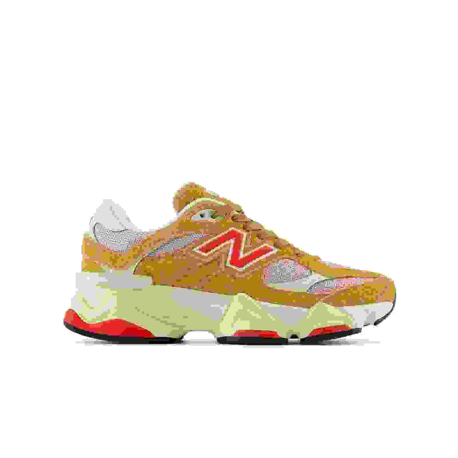 New Balance 9060 Grade School Girls' "Brown/Red" Shoe